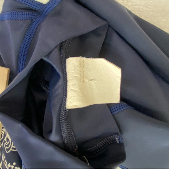 Katin USA Surf Boys Youth Rash Guard Size Large Blue White Short Sleeve USA Made - Picture 7 of 9